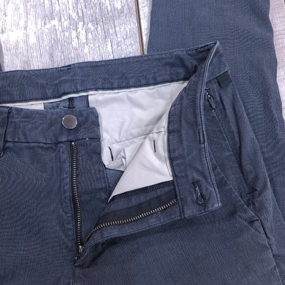 Lululemon Mens Commission Slim Pant Size 30x30 Gray Oxford On The Move Preppy - Picture 7 of 9